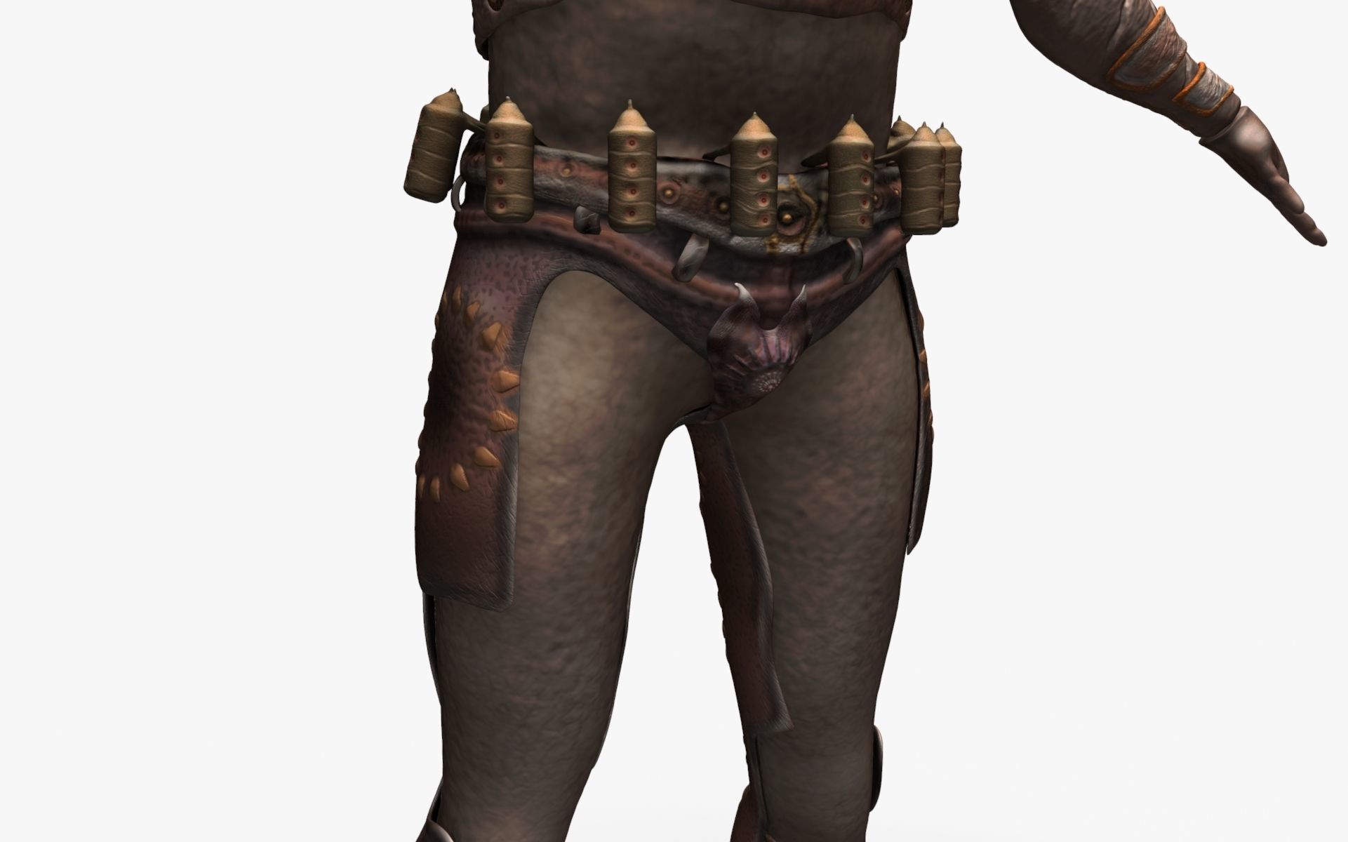 Soldier Game Character High poly 3D model_7