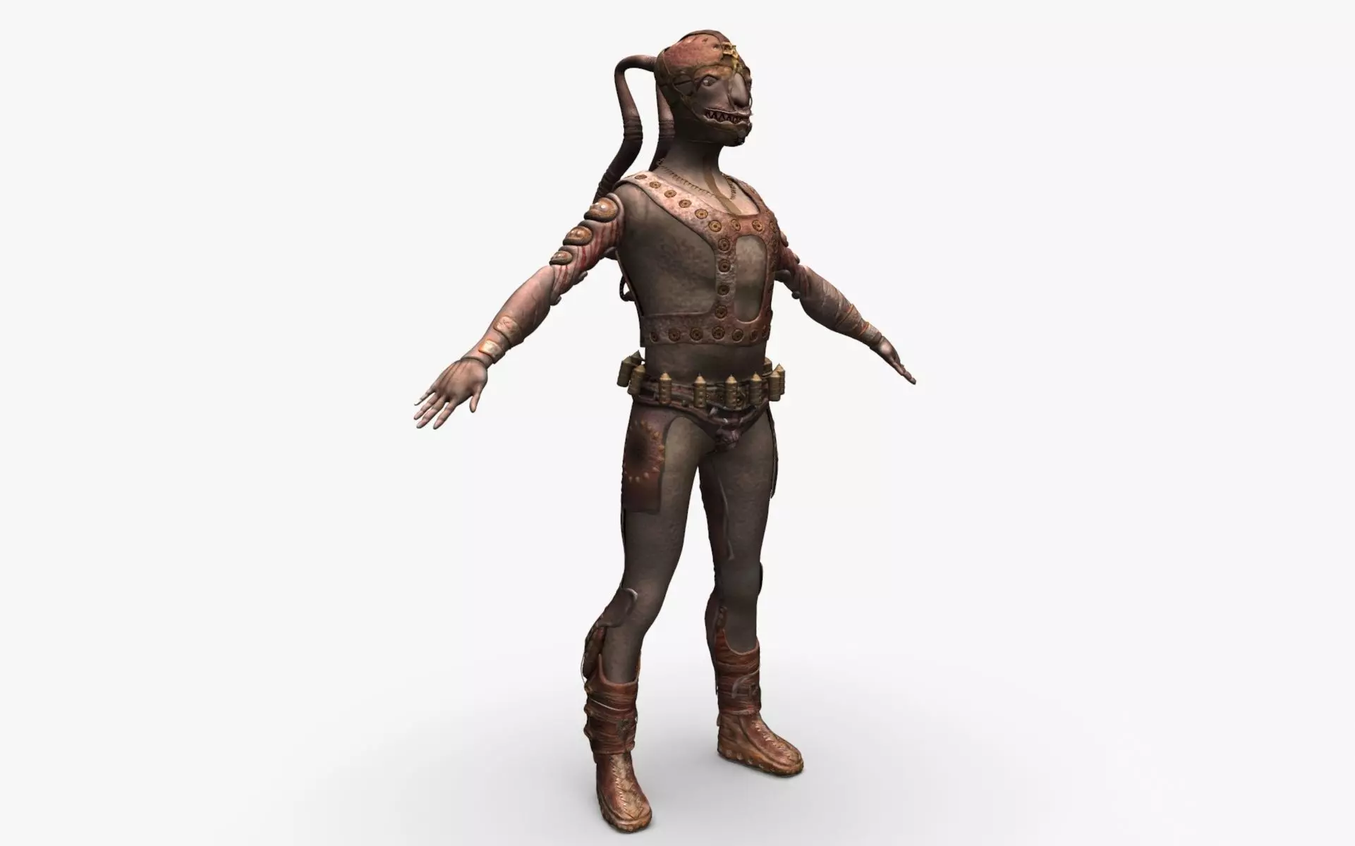 Soldier Game Character High poly 3D model_0