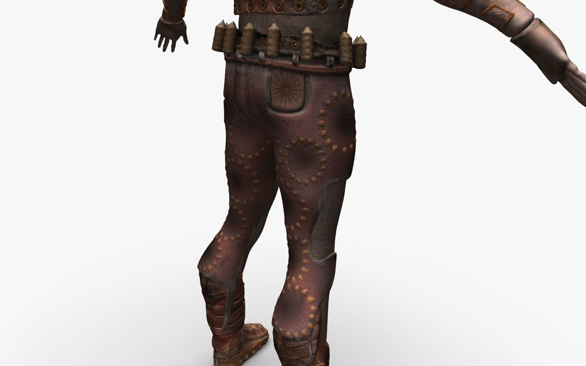 Soldier Game Character High poly 3D model_9