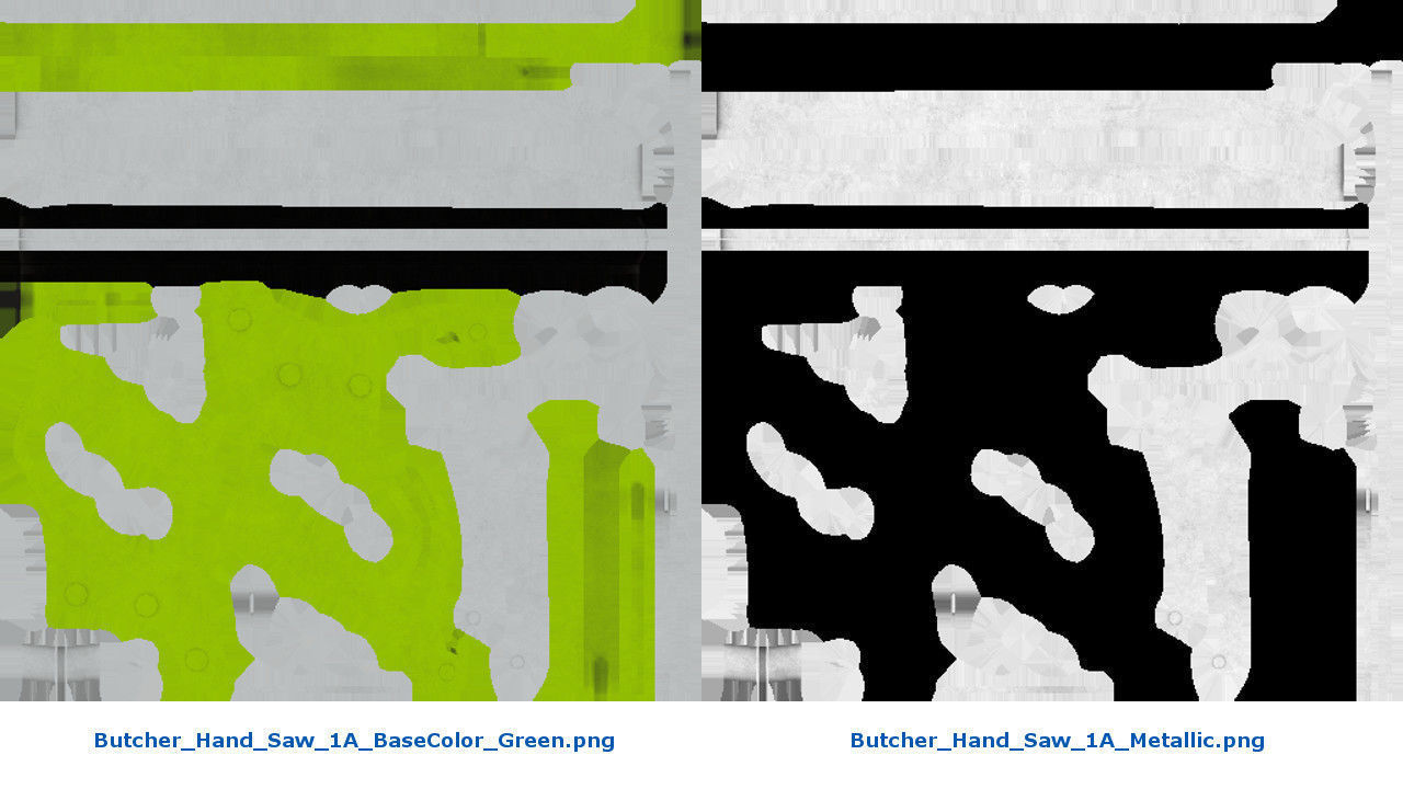 Butcher Hand Saw 1A Low-poly 3D model_10