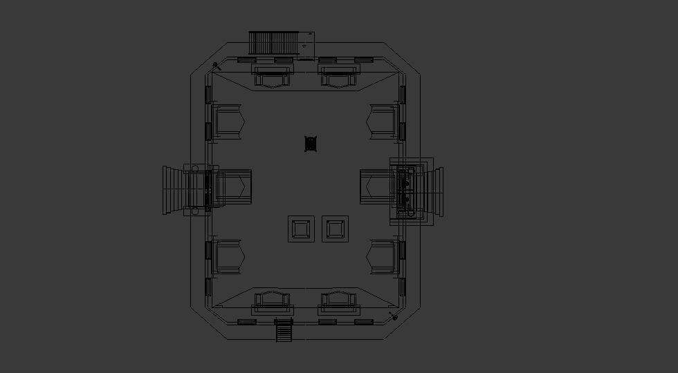 Asylum Buildings Pack Low-poly 3D model_16