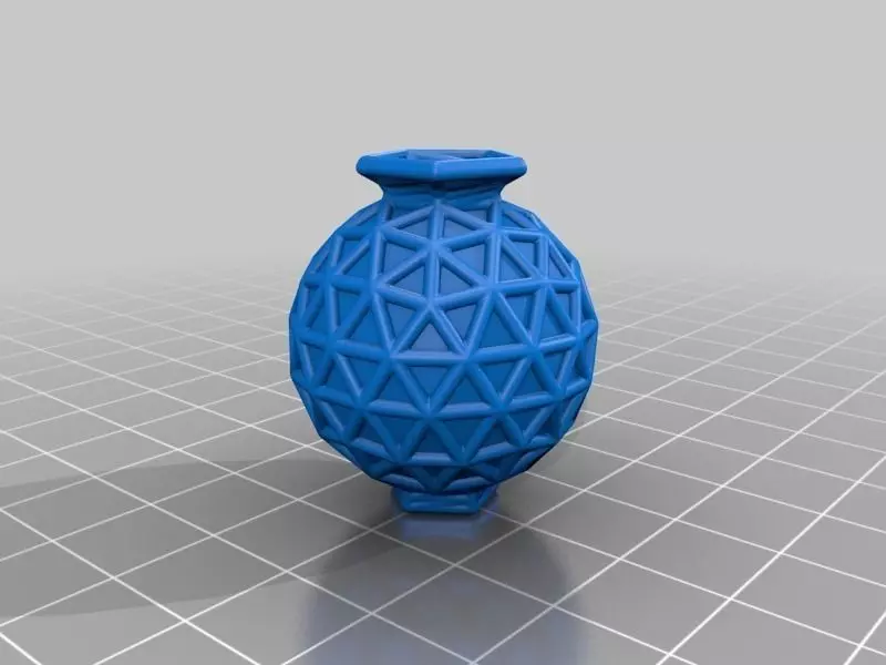 Geosphere Vase 26 3D print model_0