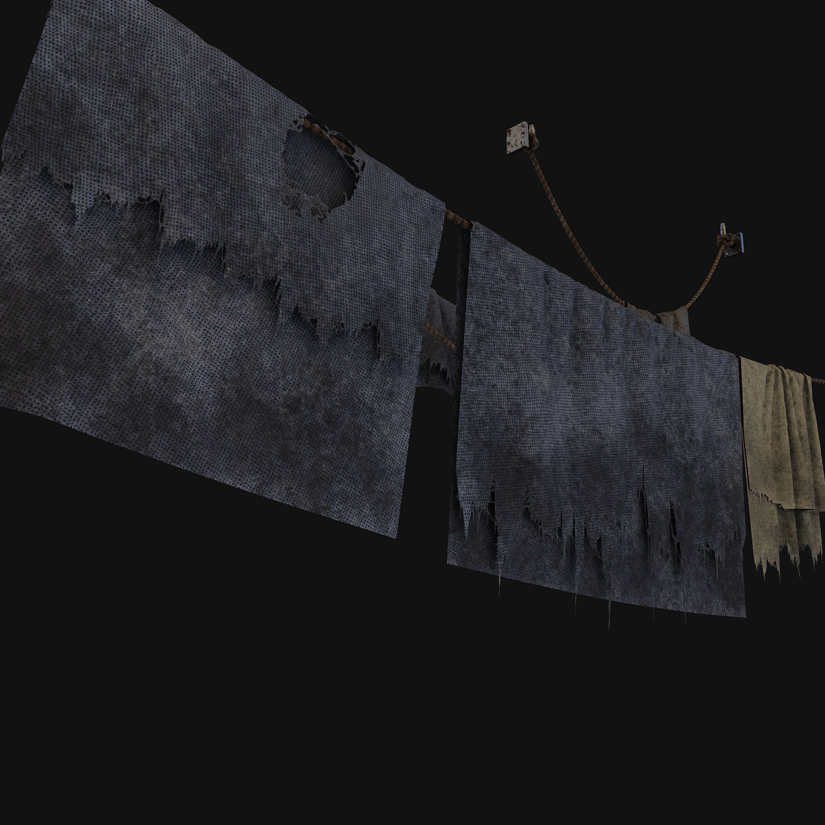 Dirt cloth 3D model_4