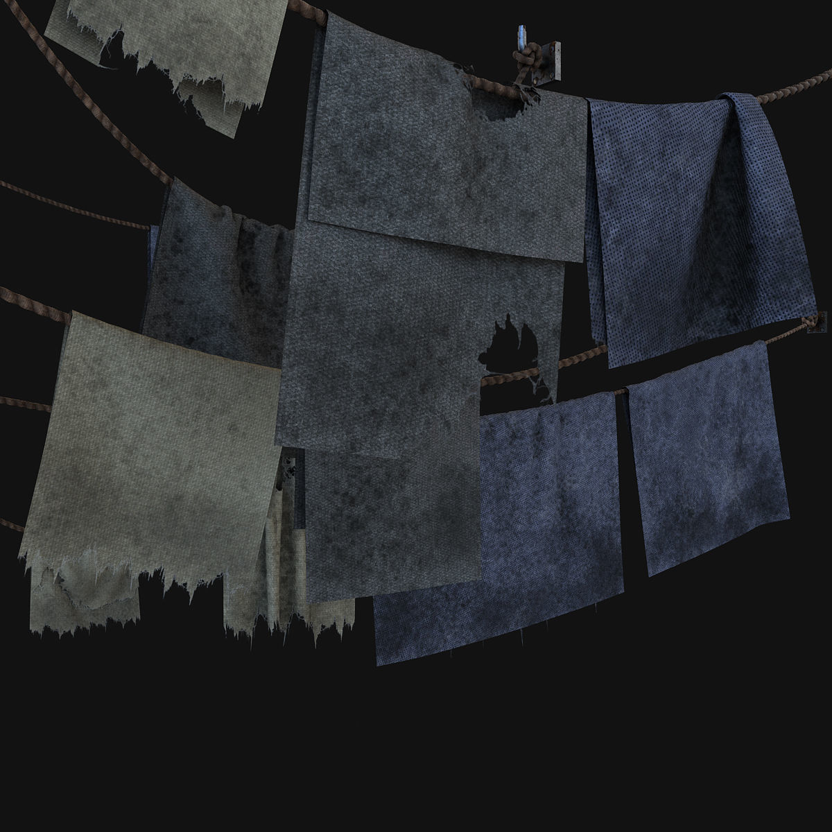 Dirt cloth 3D model_8