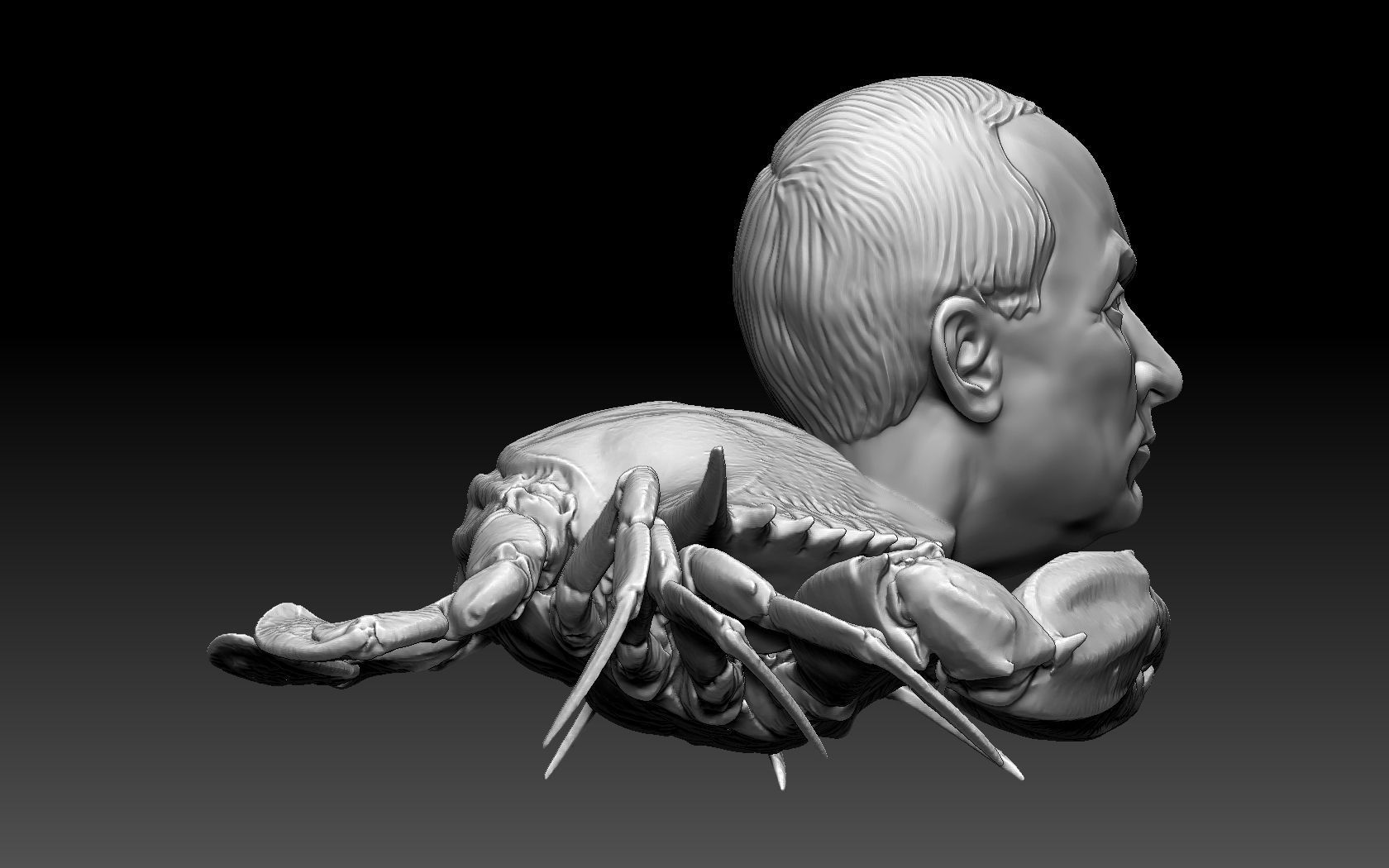 Putin Crab 3D print model_8