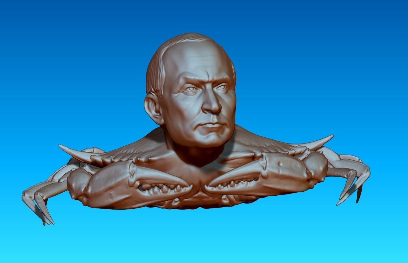 Putin Crab 3D print model_2
