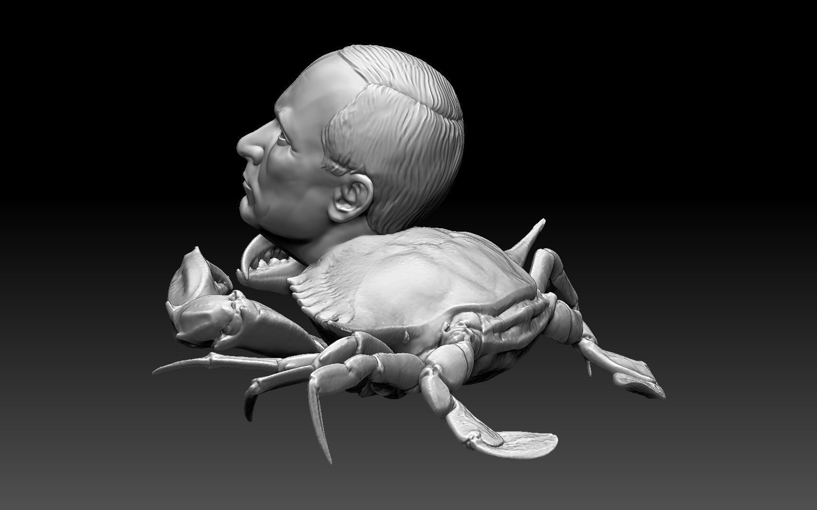 Putin Crab 3D print model_14