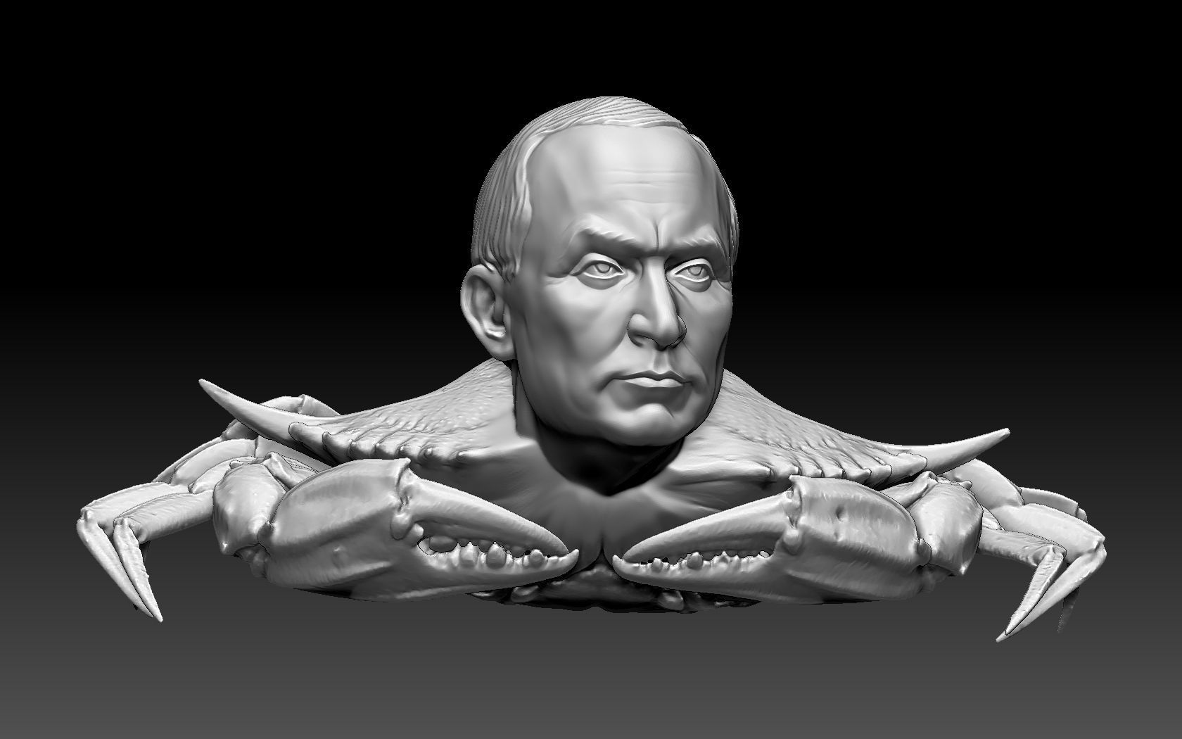 Putin Crab 3D print model_7