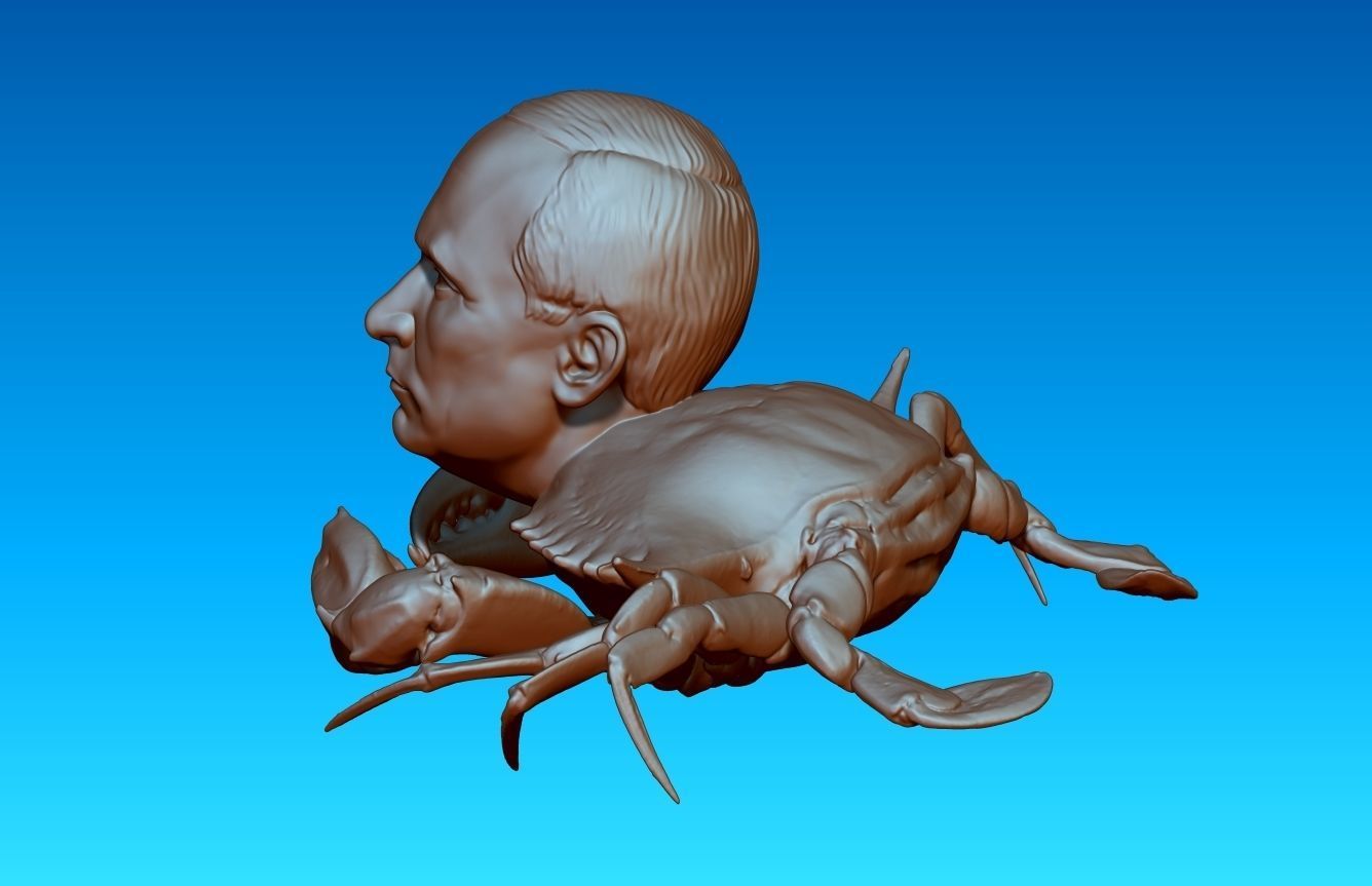 Putin Crab 3D print model_3