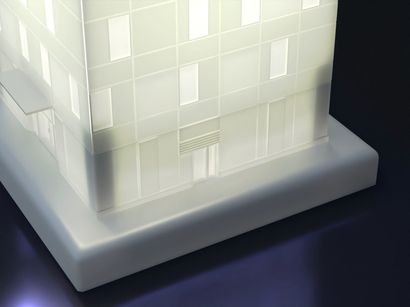 Desk lamp - Citylife style 3D print model_10