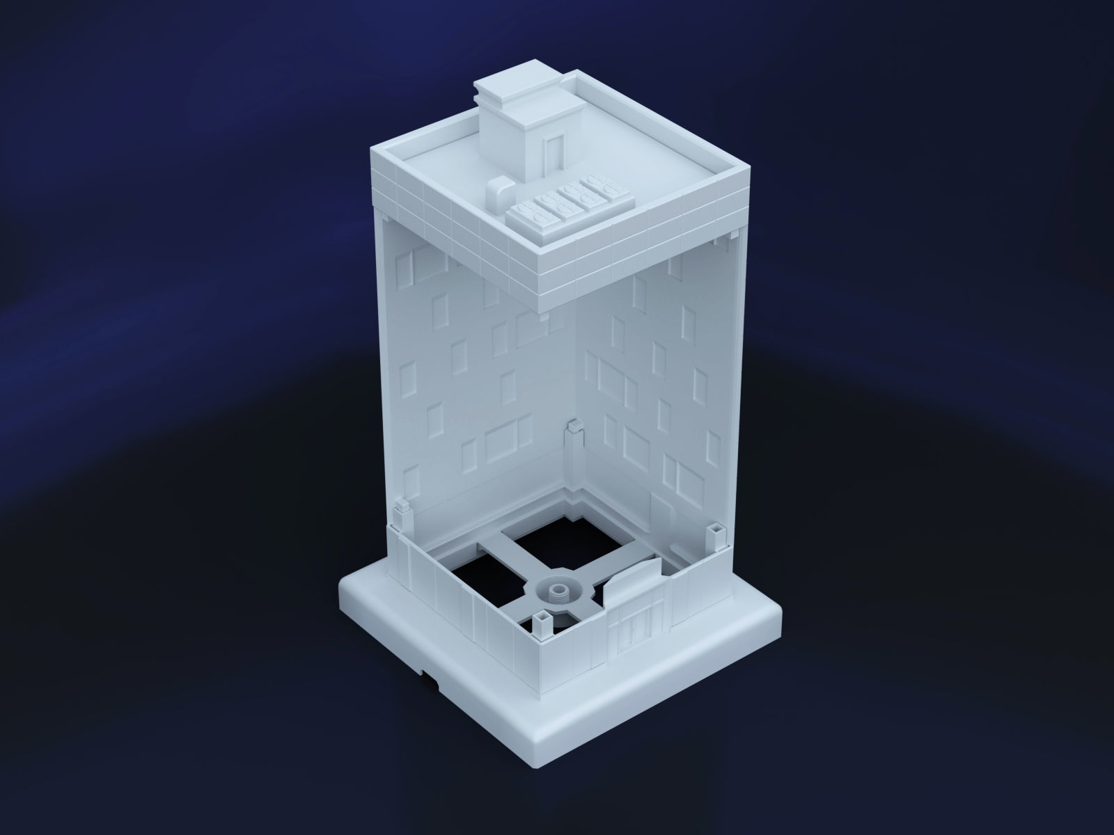 Desk lamp - Citylife style 3D print model_8