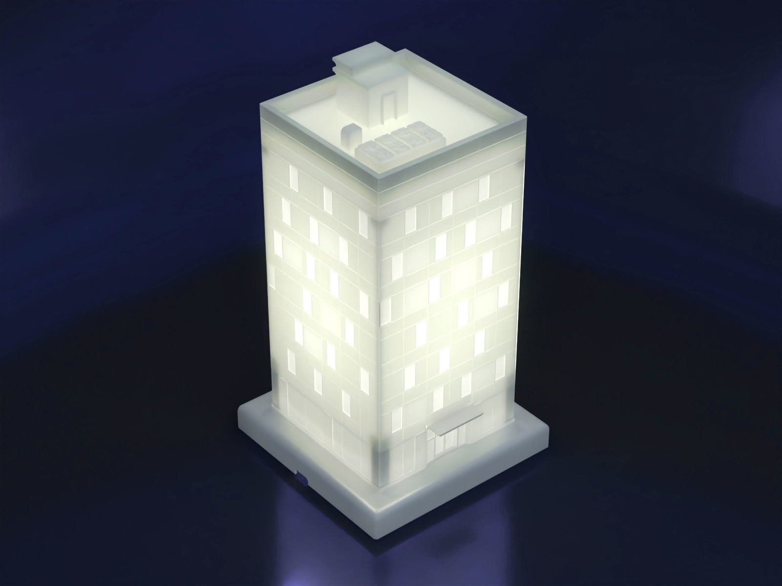 Desk lamp - Citylife style 3D print model_7