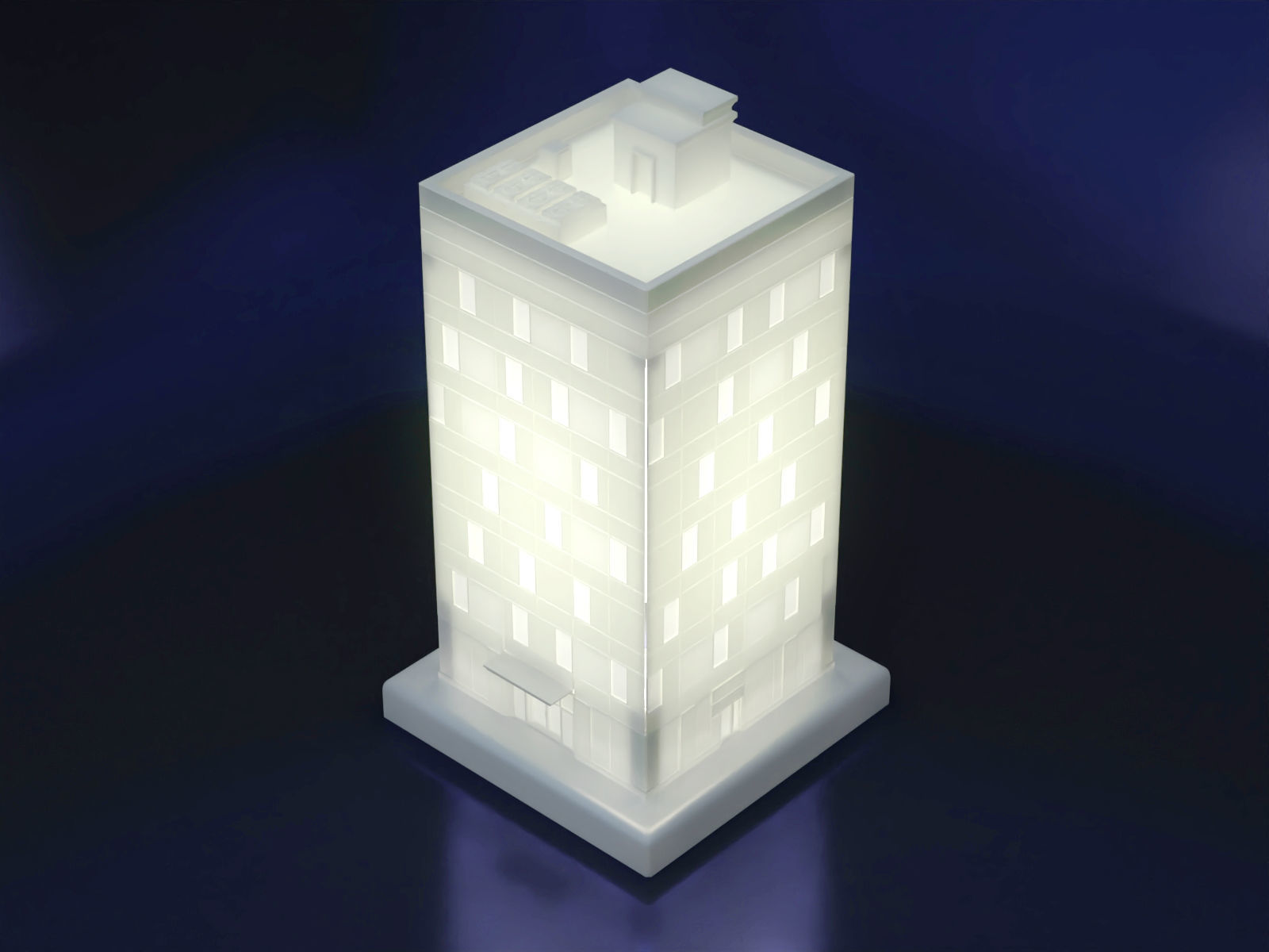 Desk lamp - Citylife style 3D print model_6
