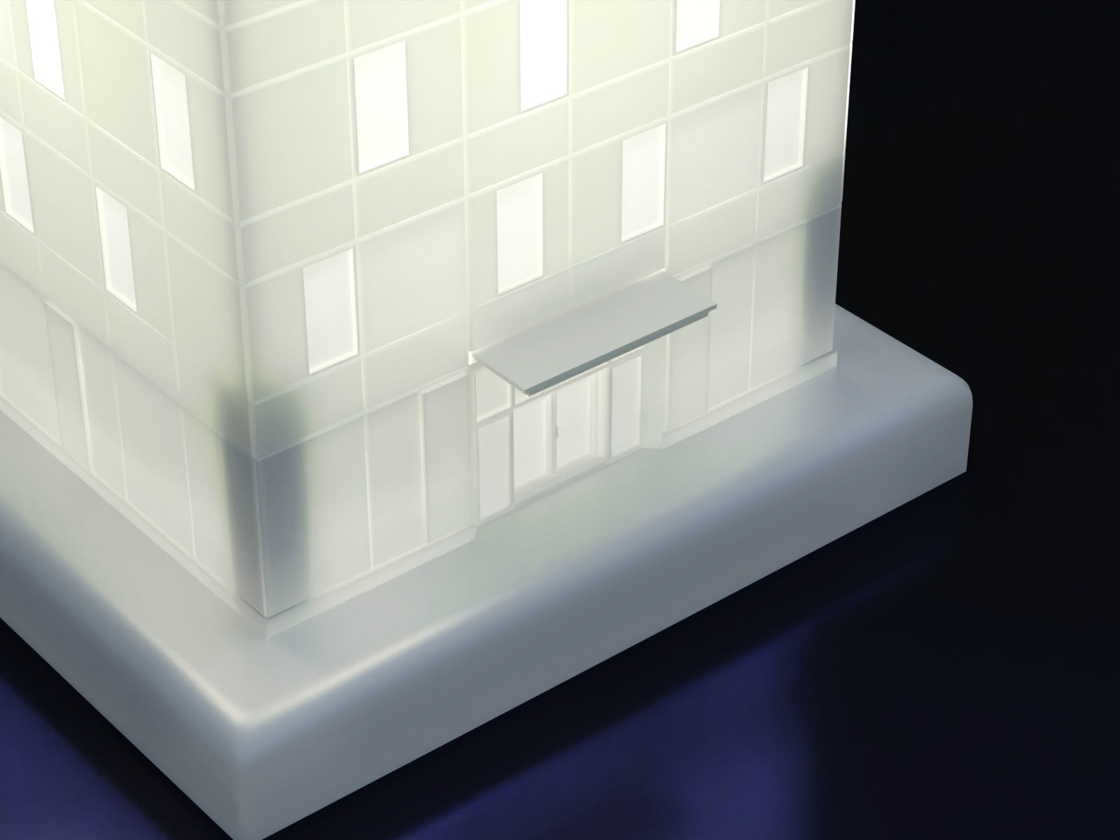 Desk lamp - Citylife style 3D print model_9
