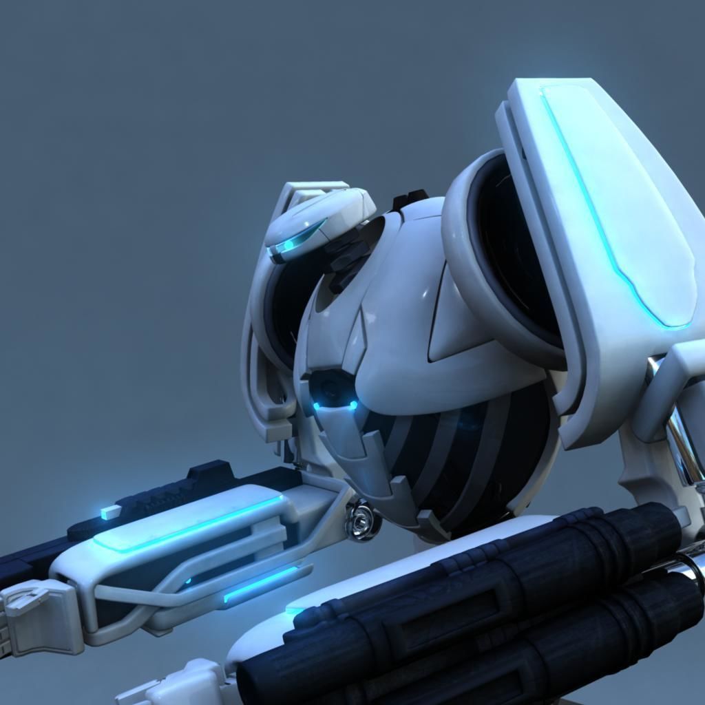 Rigged Robot Model 3D model_14