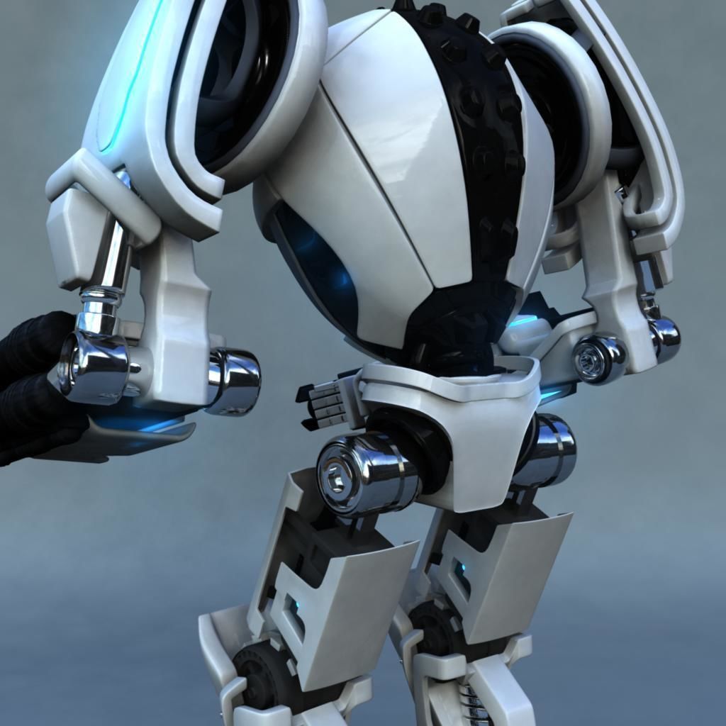Rigged Robot Model 3D model_18