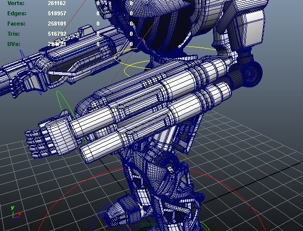 Rigged Robot Model 3D model_33