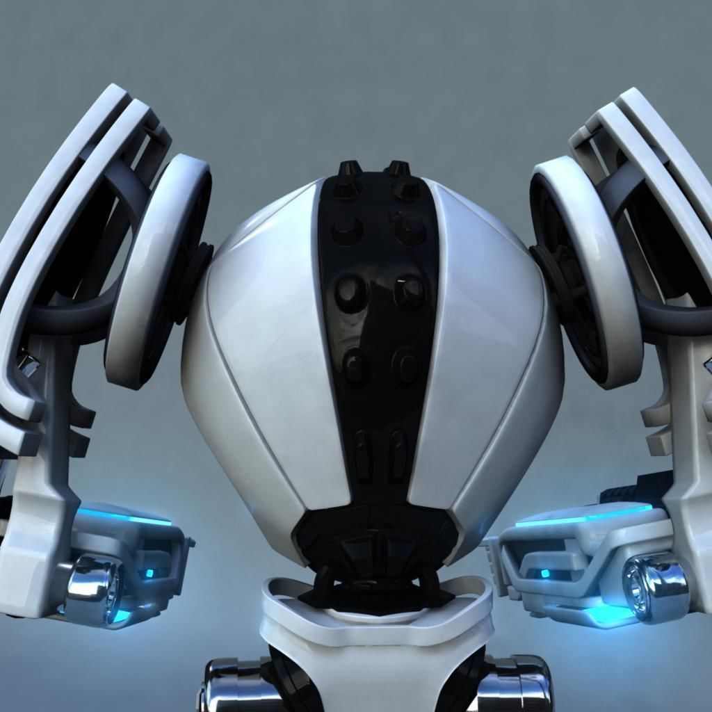 Rigged Robot Model 3D model_16