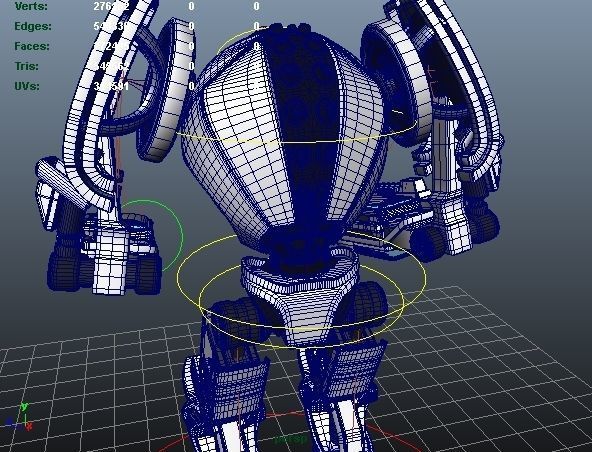 Rigged Robot Model 3D model_35