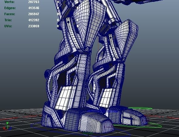 Rigged Robot Model 3D model_34