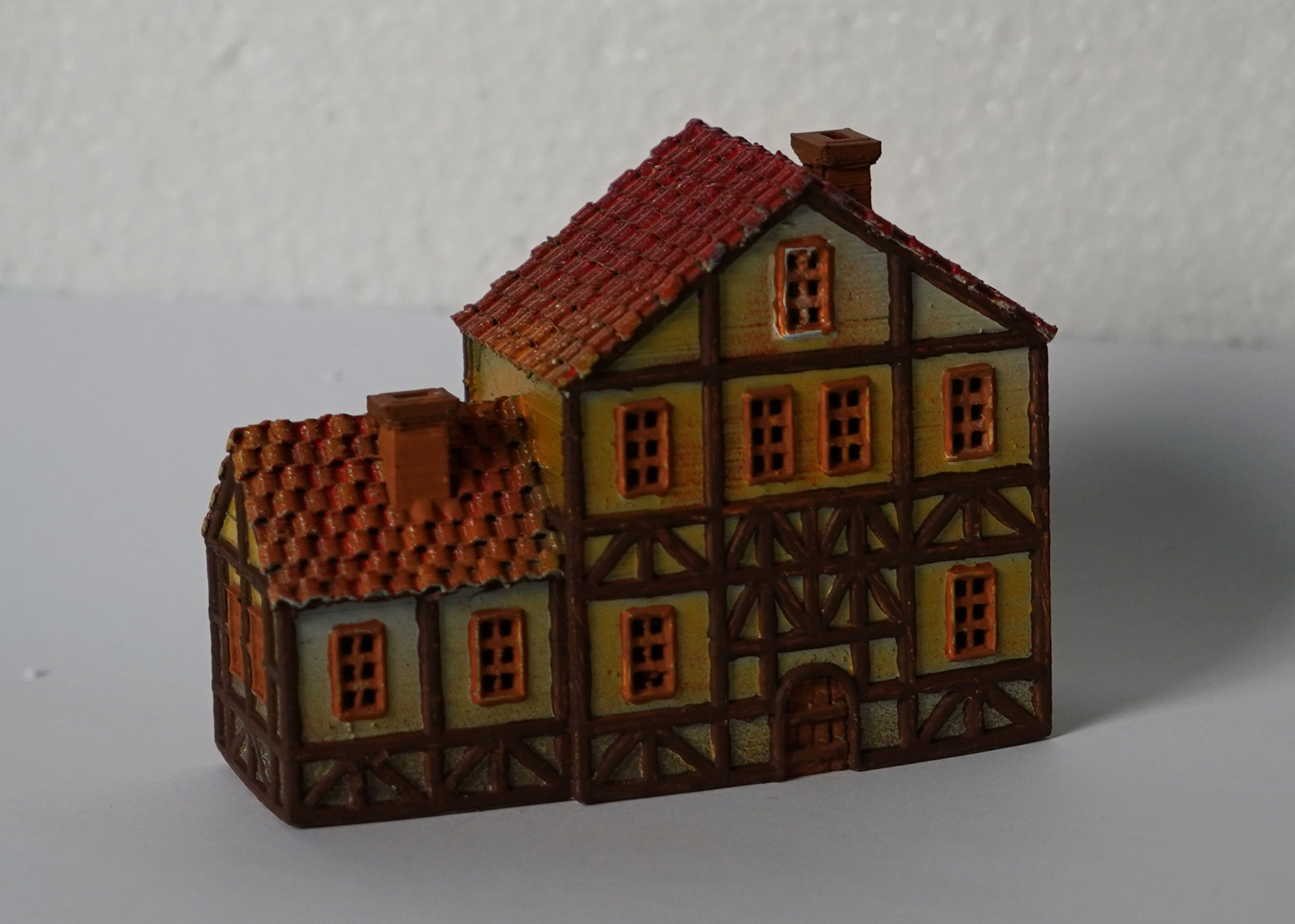 Medieval House 01  3D print model_3