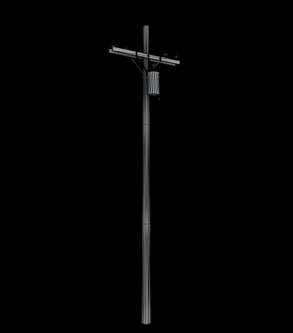 Power Pole Low-Poly Game-Ready Free low-poly 3D model_10