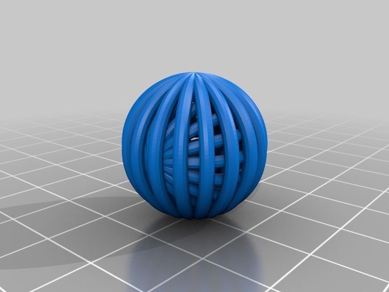 Wire Sphere 3D print model_2
