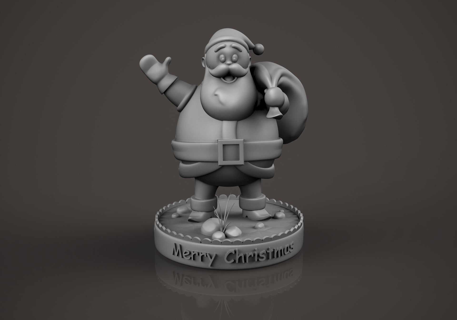 SantaClaus santa claus figurine 3D print model_1