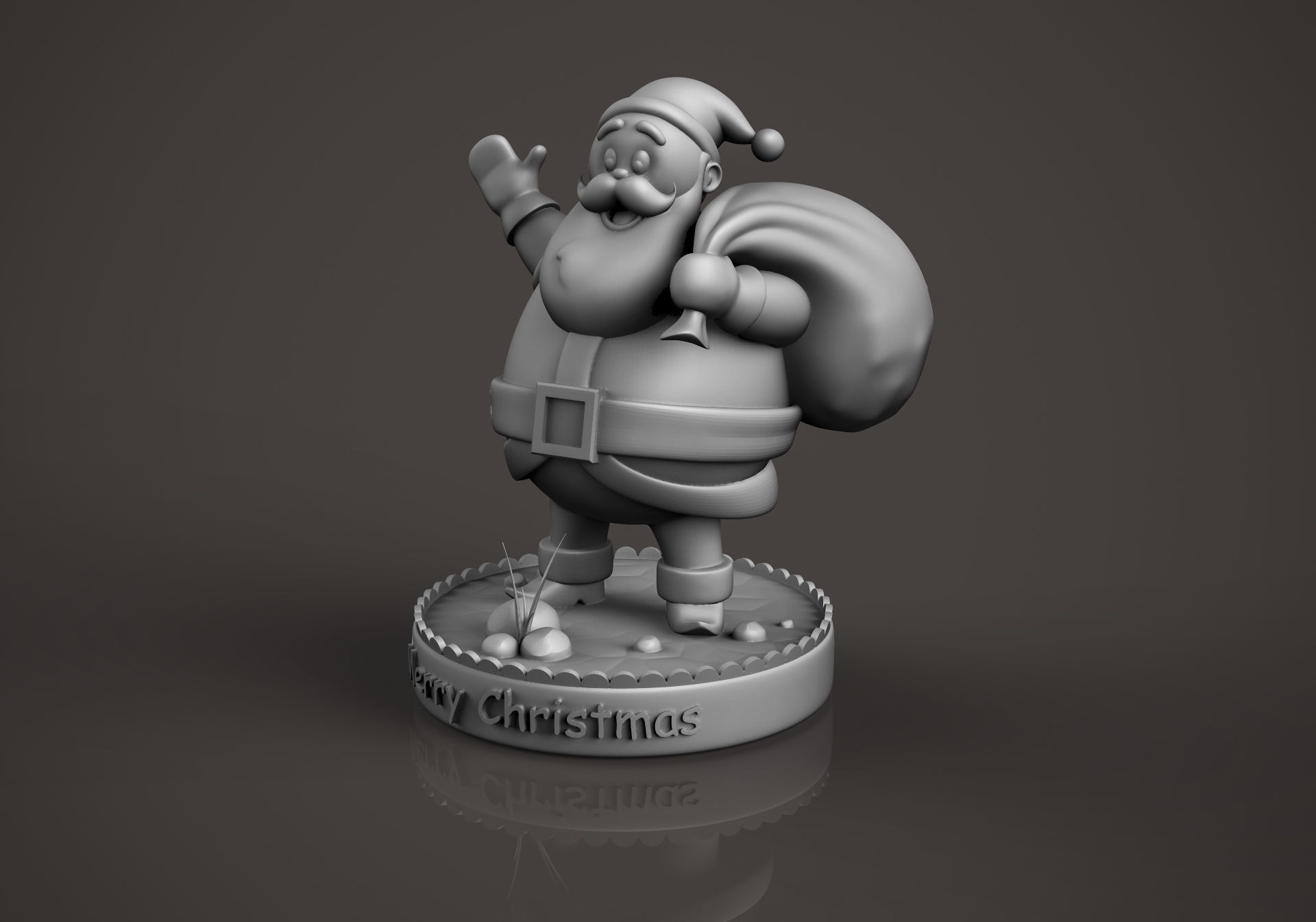 SantaClaus santa claus figurine 3D print model_2