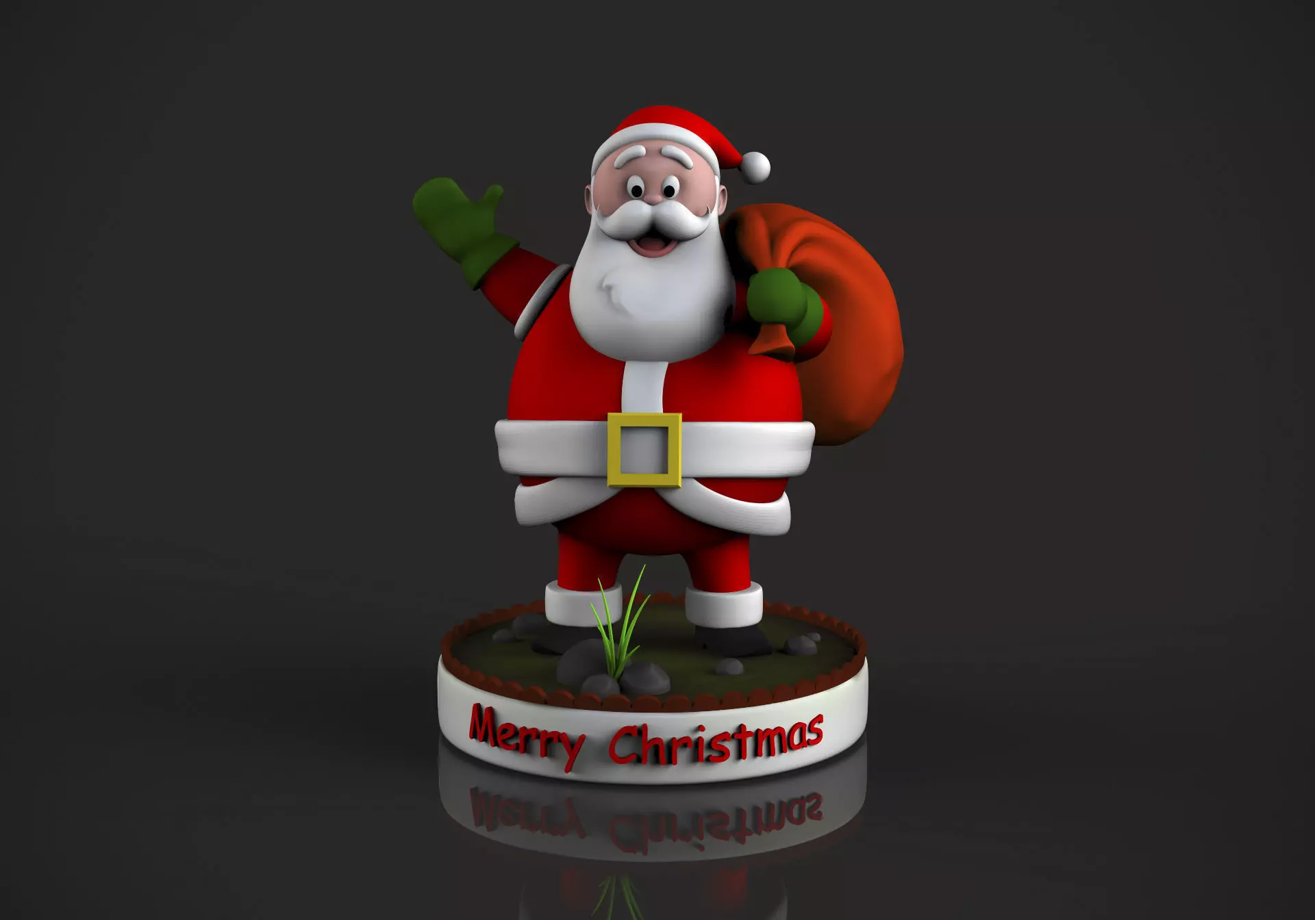 SantaClaus santa claus figurine 3D print model_0