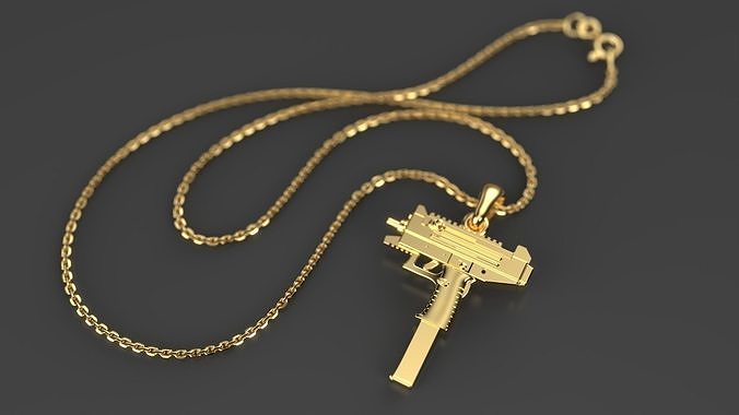 Uzi Pendant  3D print model