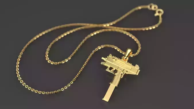 Uzi Pendant 