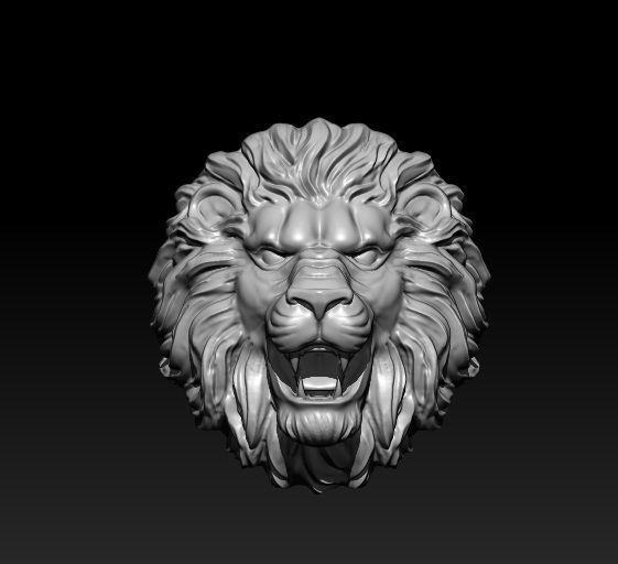 lion ring 3D print model_5