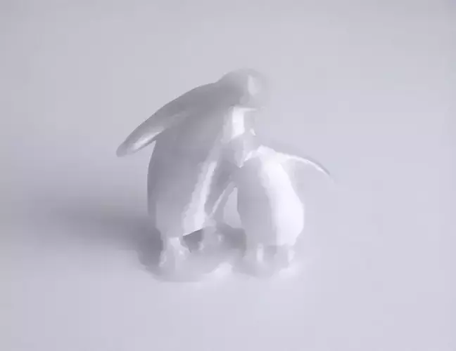 Penguins pair of Free 3D print model