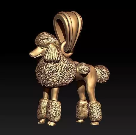 poodle necklace 3D print model