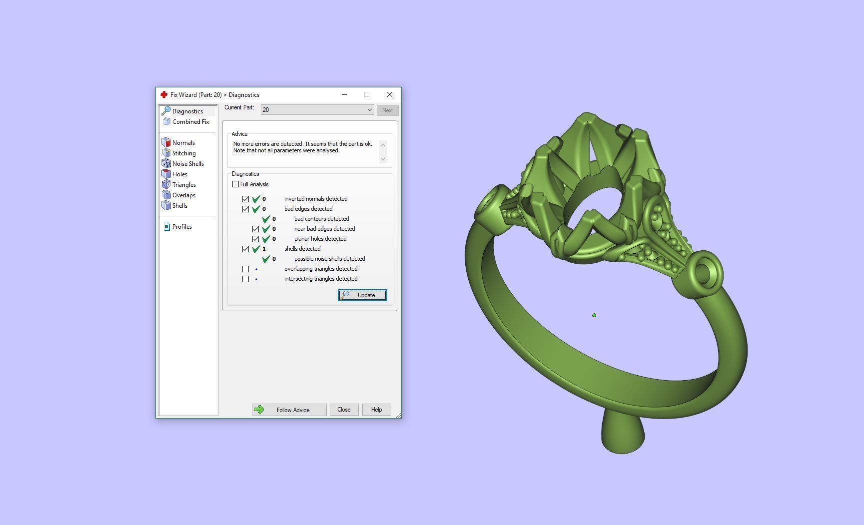 Vintage Ring Sapphire And Diamond Rings 3D print model_14