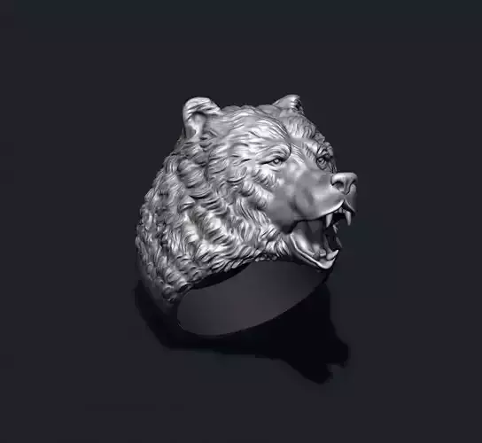 Bear ring 3D print model