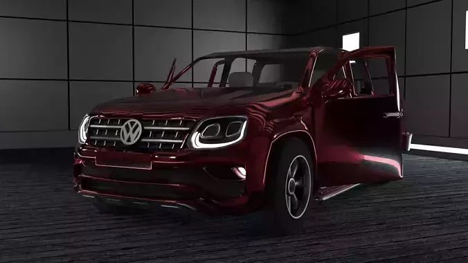 Volkswagen amarok Low-poly 3D model