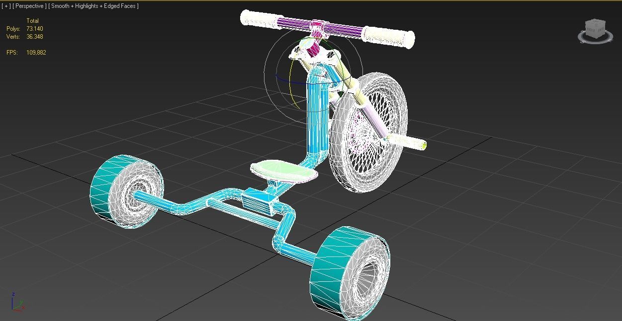 Drift Trike 3D 3D model_1