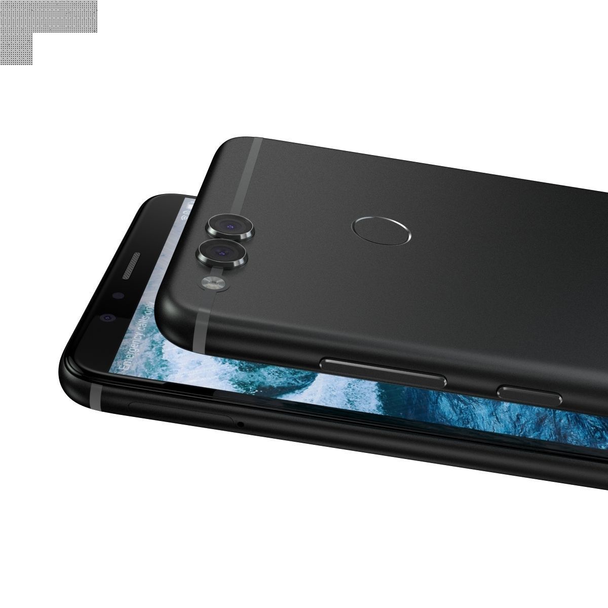 Huawei Honor 7X All Colors 3D model_42