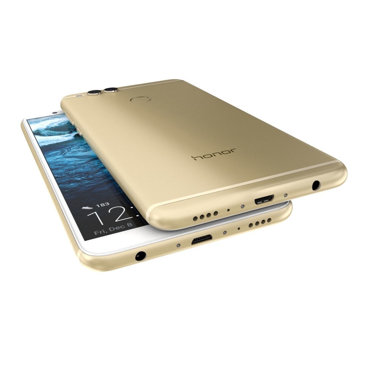 Huawei Honor 7X All Colors 3D model_27