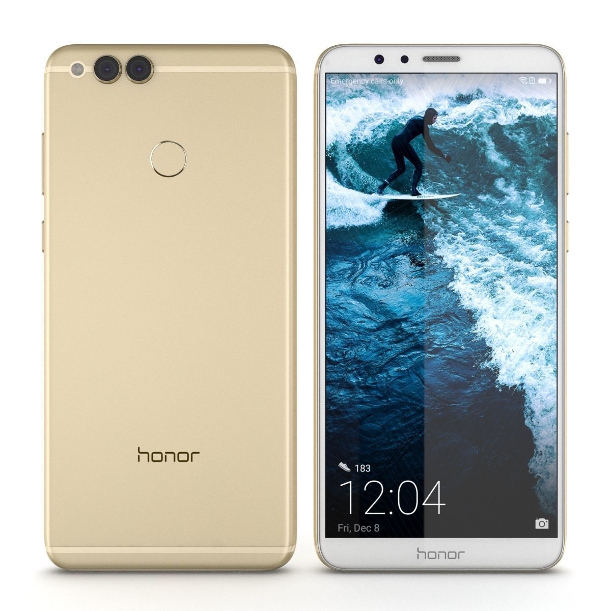 Huawei Honor 7X All Colors 3D model_26