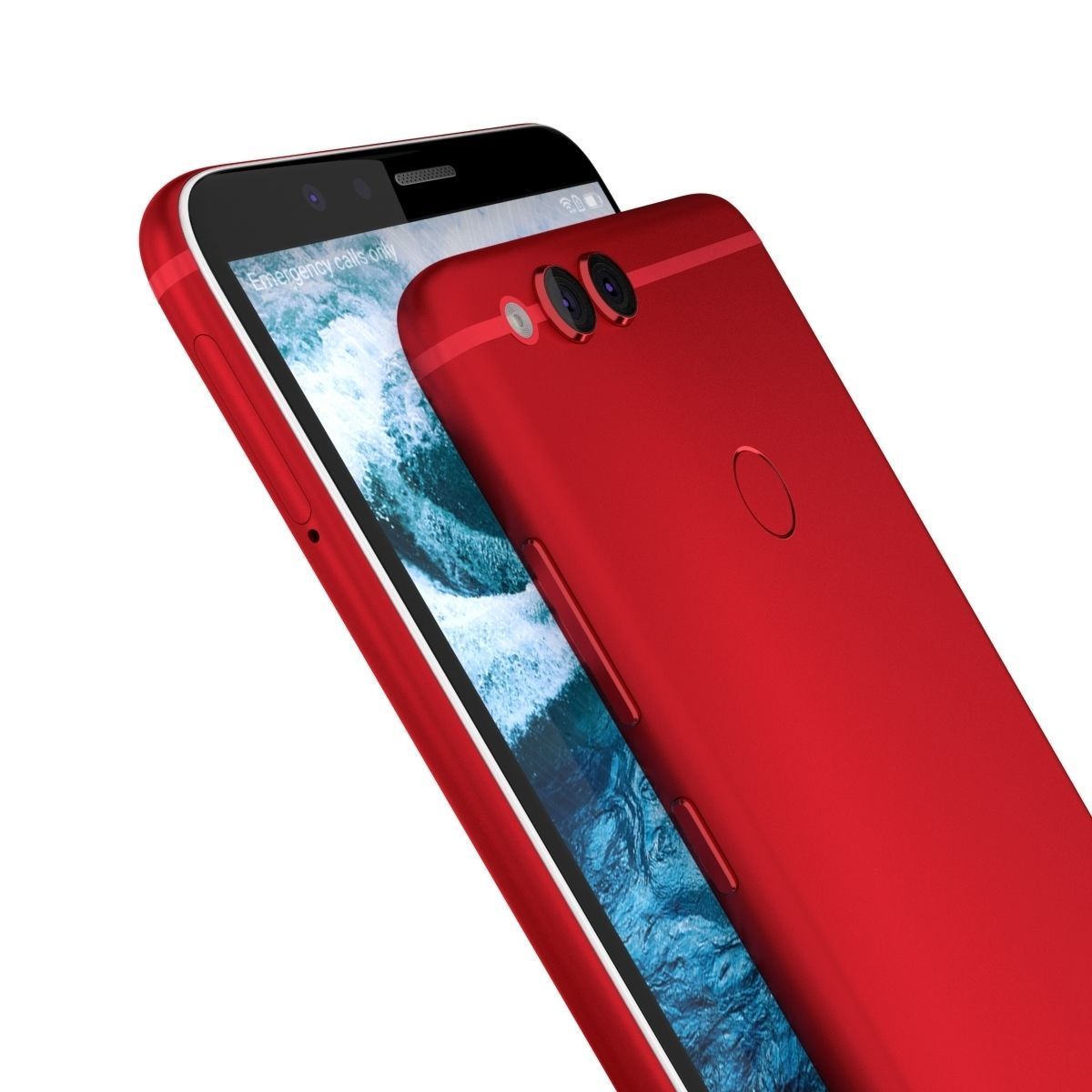 Huawei Honor 7X All Colors 3D model_36