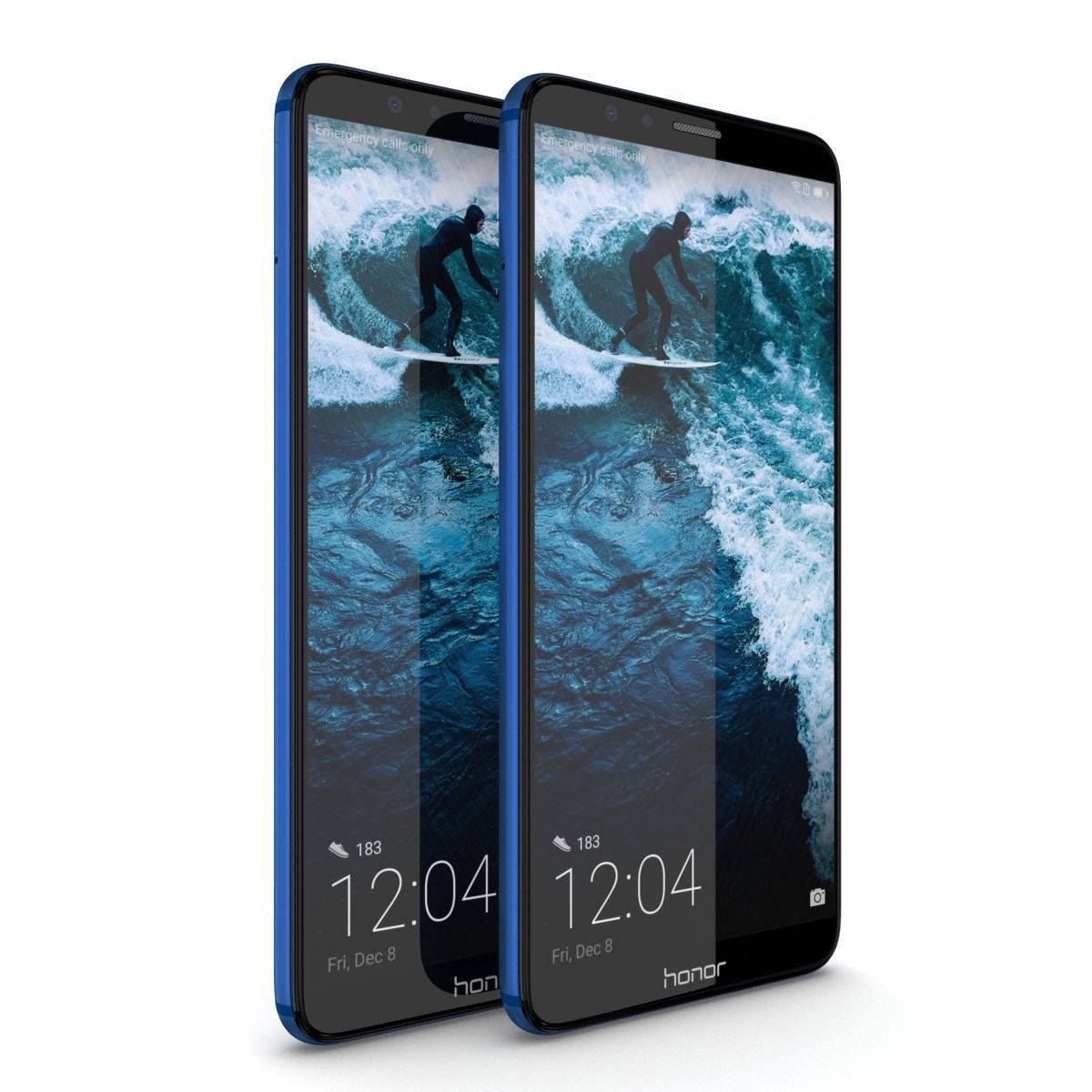 Huawei Honor 7X All Colors 3D model_6