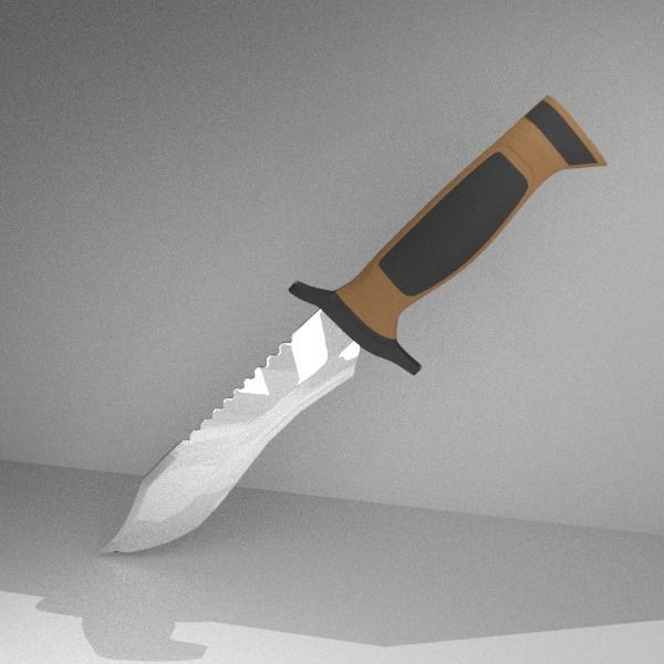 Elite Forces military knife Low-poly 3D model_5