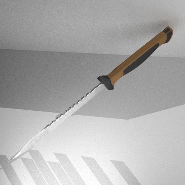 Elite Forces military knife Low-poly 3D model_4