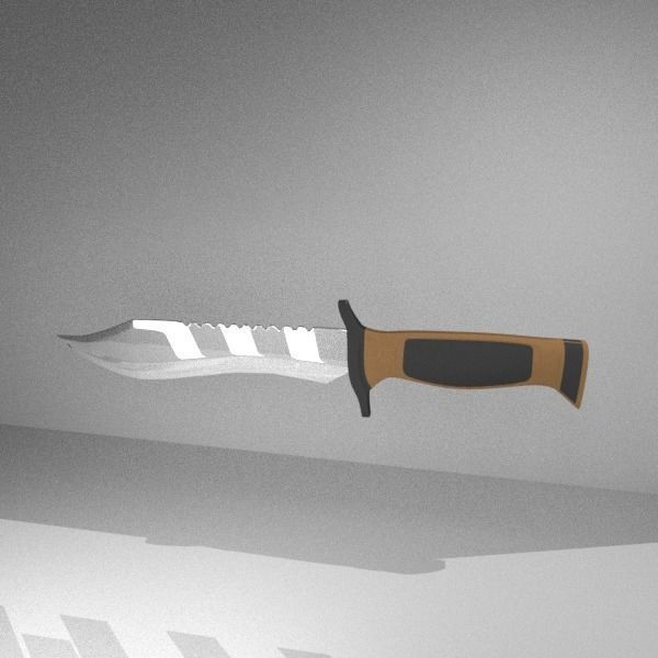 Elite Forces military knife Low-poly 3D model_6