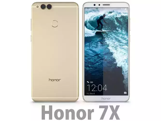 Huawei Honor 7X Gold 3D model