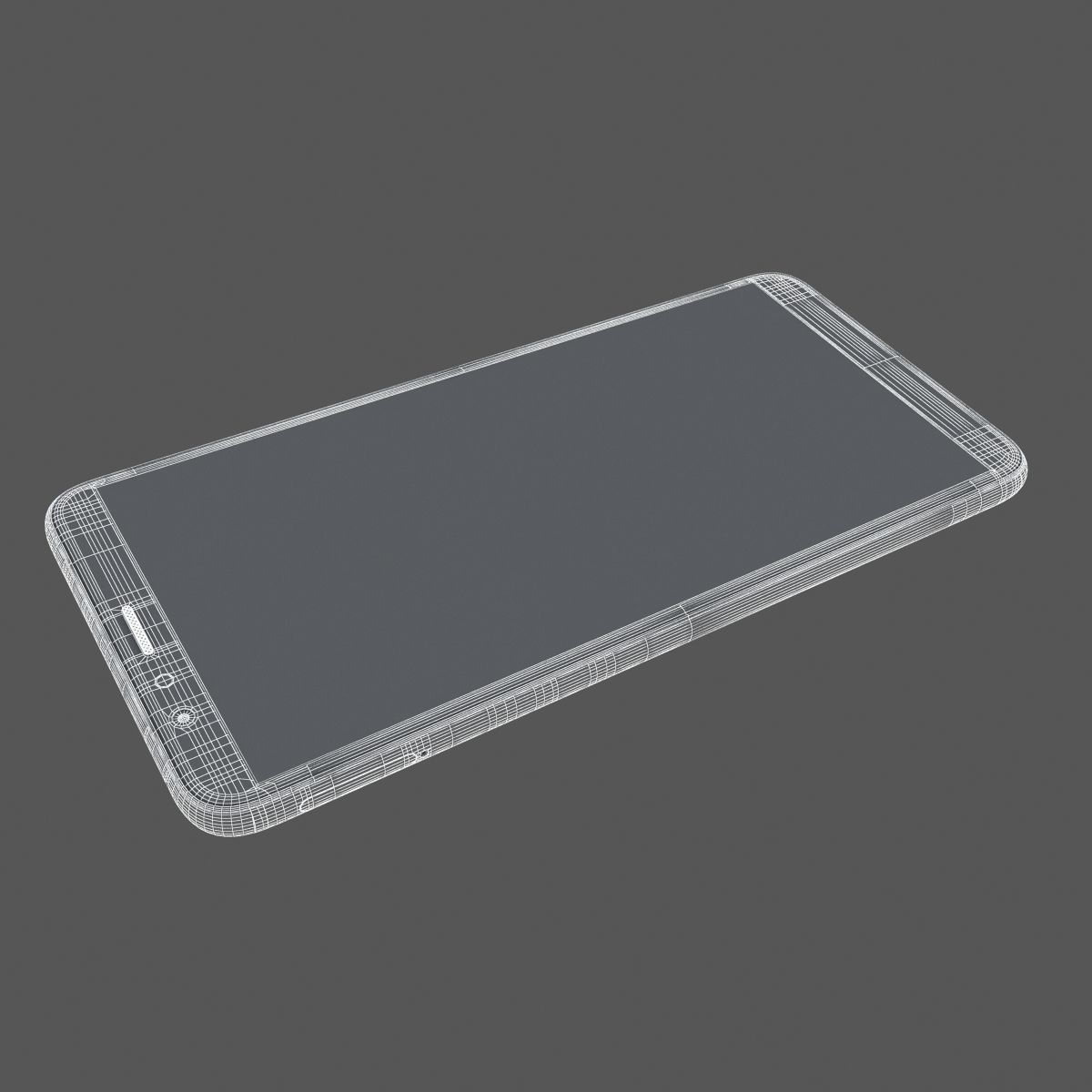 Huawei Honor 7X Red  3D model_21