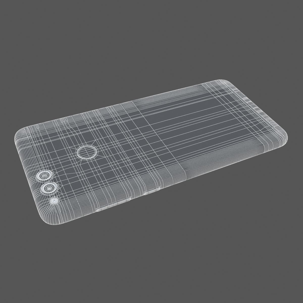 Huawei Honor 7X Red  3D model_22